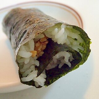 花えび入りひきわり納豆の巻き寿司